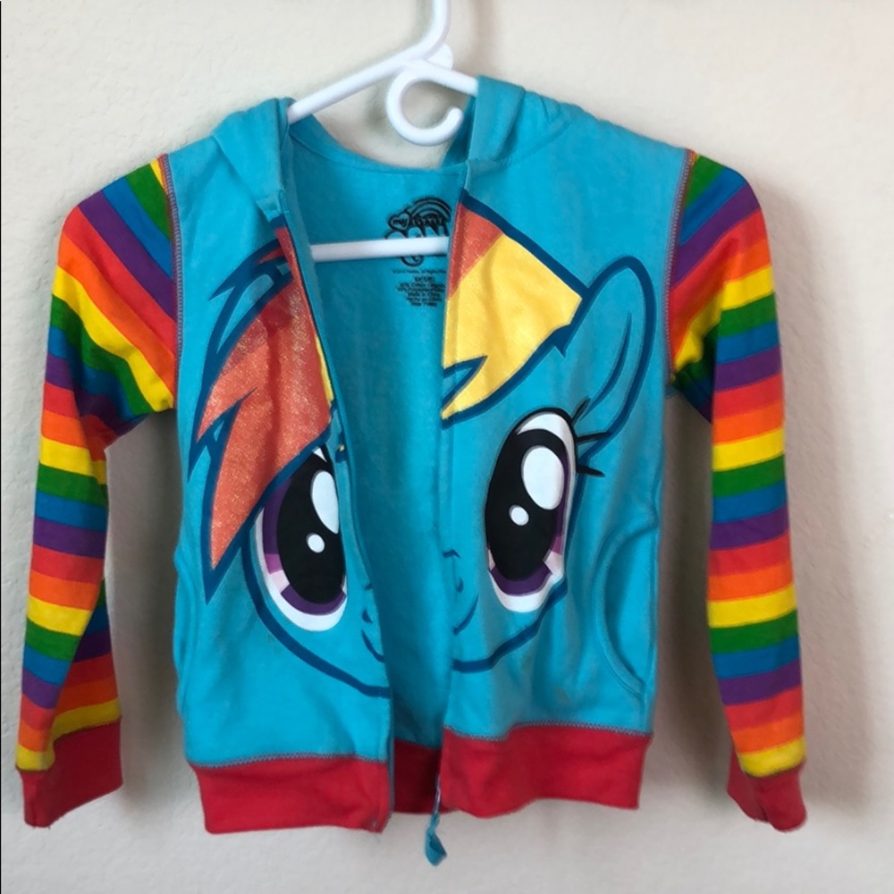 Girl’s Rainbow Dash hooded sweat shirt